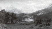 Albert Bierstadt Die Rocke Mountains oil on canvas